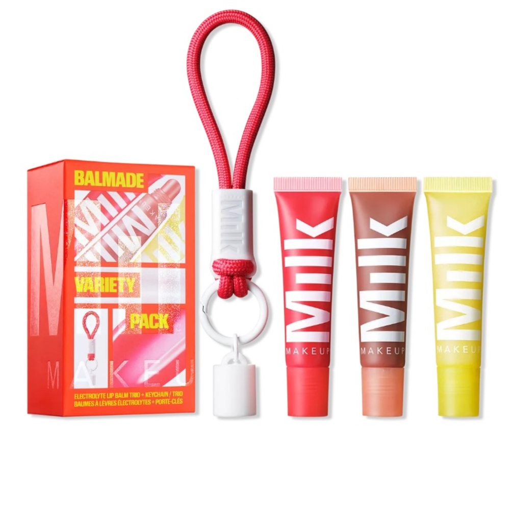 Milk Makeup Balmade Electrolyte Lip Balm Trio + Keychain - Picture 2 of 9